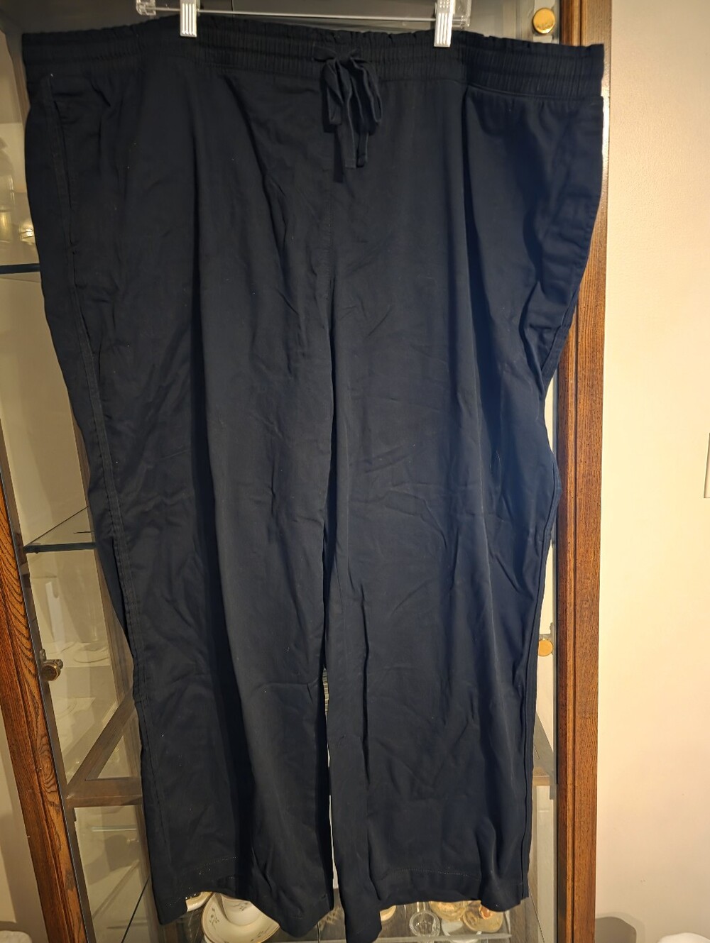 Style & Co. Black Wide-Leg Drawstring Pants